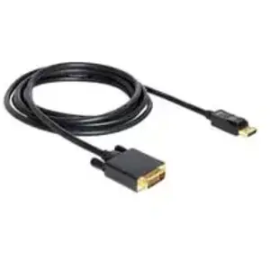 Câble DVI DeLOCK - DisplayPort (M) - DVI-D (M) - 3m - Vis moletées pas cher