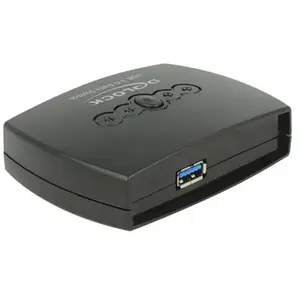 DeLOCK USB schakelaar 4x USB-B naar 1x USB-A - USB3.0 / zwart pas cher