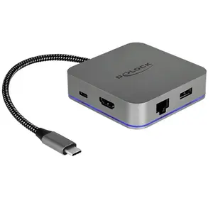 DeLOCK 87742 dockingstation voor mobiel apparaat Tablet Grijs pas cher