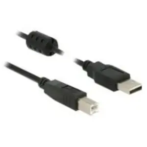 Câble USB DELOCK - 1.5m - USB 2.0-A/USB 2.0-B - Double blindage - Noir pas cher