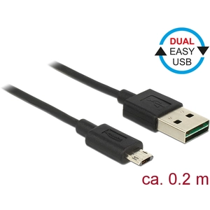 Comparateur de prix : Delock Easy 2.0 (0.20 m, USB 2.0), Câble USB