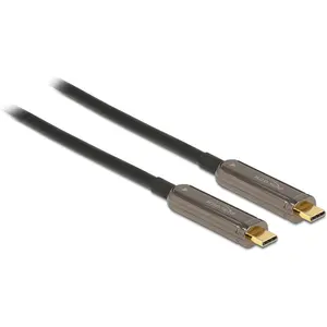 DeLOCK 84126 USB-kabel USB 3.2 Gen 1 (3.1 Gen 1) 25 m USB C Zwart pas cher