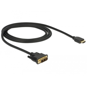 Delock Câble vidéo bidirectionnel HDMI vers DVI 18+1 1 m pas cher