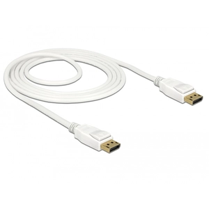DeLOCK Premium DisplayPort kabel - versie 1.2 (4K 60Hz) / wit - 1,5 meter pas cher