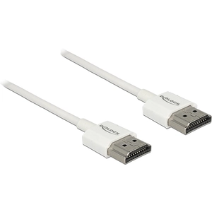 Câble HDMI avec Ethernet DeLOCK - 1.5m - triple blindage - support 4K pas cher