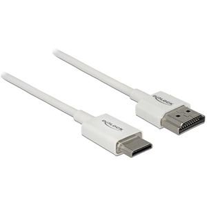 Comparateur de prix : Dunne Premium Mini HDMI - HDMI kabel - versie 2.0 (4K 60Hz) / wit - 0,25 meter