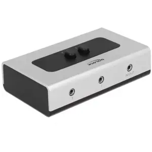 DeLock Commutateur 2 en 1 Jack 3.5 mm manuel, bidirectionnel pas cher