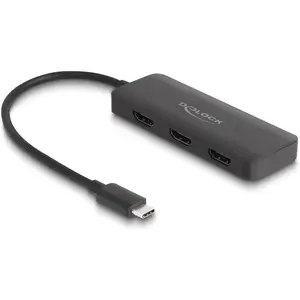 Delock Splitter USB Type-C (DP Alt Mode) vers 3 x HDMI MST 4K, Hub pas cher