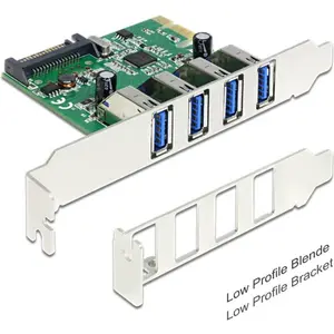 Delock 4 USB Pcie, Contrôleur SATA pas cher