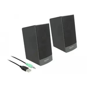 Delock Haut-parleurs Usb 2.0 Stereo 3.5mm Jack/usb Powered pas cher