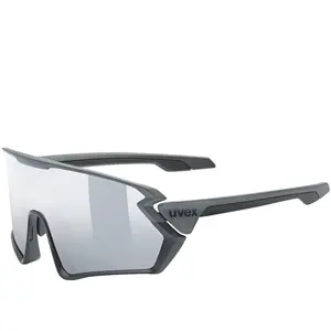 uvex sportstyle 231 - lunettes de sport pour hommes et femmes - anti-buée - confort et maintien parfait sans points de pression - black-grey matt/mirror silver - one sizeVendu pargalaxus
