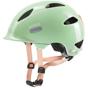 uvex Oyo - Casque de Vélo Léger pour Enfants - Réglage de la Taille Individuel - à Compléter avec un Éclairage Led - Mint-Peach - 45-50 cm pas cher