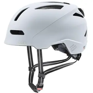 uvex urban planet LED - Casque de vélo durable pour homme et femme - Avec lumière LED - En matériau recyclé - Cloud mat - 54-58 cm pas cher