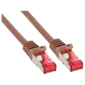 InLine cordon de raccordement - 30 cm - brun pas cher