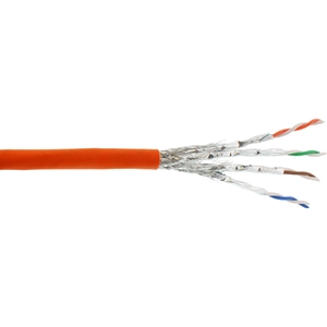 Câble d'installation InLine® S / FTP PiMF Cat.7a AWG23 1200MHz sans halogène orange 500m pas cher