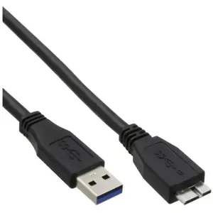 InLine® USB 3.0 kabel, AM / Micro BM, zwart, 0.3mVendu parbol