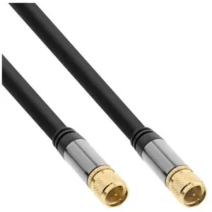 Comparateur de prix : Câble InLine® Premium SAT, 4x blindé, 2x fiche F, 110dB, noir, 3m
