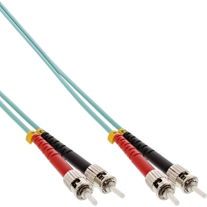 Câble duplex optique en fibre InLine® ST / ST 50 / 125µm OM3 25m pas cher