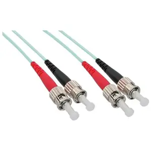 Câble duplex optique en fibre InLine® ST / ST 50 / 125µm OM3 20m pas cher