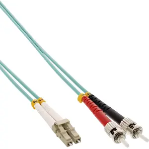 InLine 88520O Câble duplex fibre optique LC/ST 50/125 µm OM3 20 m