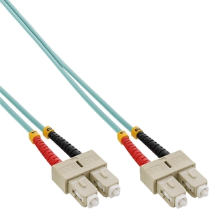 Câble duplex optique en fibre InLine® SC / SC 50 / 125µm OM3 15m pas cher