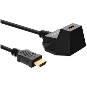 InLine HDMI verlengkabel met stand versie 2.0 (4K 60Hz HDR) / zwart - 1 meter pas cher
