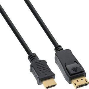 InLine 17184 Câble convertisseur DisplayPort vers HDMI Noir 1,5 m pas cher