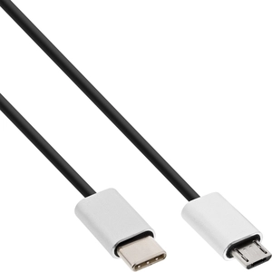 Comparateur de prix : InLine Câble USB USB-C (M) pour Micro-USB Type B (M) USB 2.0 1.5 cm noir