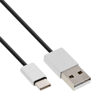 InLine - Câble USB - USB (M) pour USB-C (M) - USB 2.0 - 3 m - noir pas cher