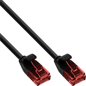 InLine 71214S Câble patch fin U/UTP catégorie 6 Noir 1,5 m pas cher