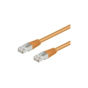 Goobay 93450 CAT 5e Câble de Liaison, SF/UTP, Orange, 3m Longueur pas cher