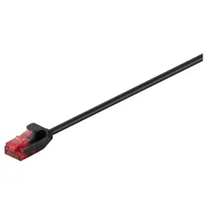 Goobay U/UTP CAT6 Gigabit slimline netwerkkabel / zwart - 15 meter pas cher