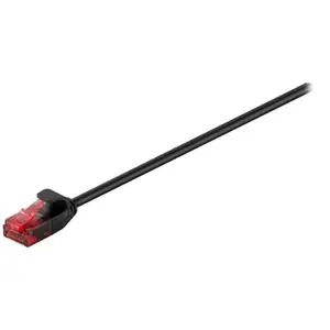 Goobay U/UTP CAT6 Gigabit slimline netwerkkabel / zwart - 7,5 meter
