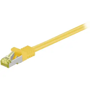 RJ-45 CAT7 1m - 1 m - Cat7 - s/ftp (s-stp) - RJ-45 - RJ-45 - Jaune (91584) - Goobay pas cher