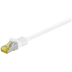 Comparateur de prix : RJ-45 CAT7 1m - 1 m - Cat7 - s/ftp (s-stp) - RJ-45 - RJ-45 - Blanc (91091) - Goobay
