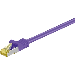 Goobay Cordon RJ45 catégorie 7 S/FTP 15 m (Violet) pas cher