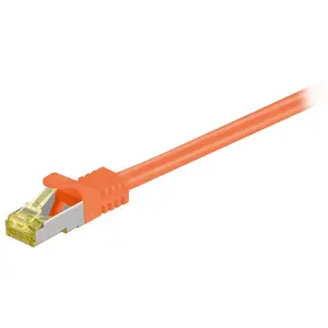 goobay RJ-45 CAT7 15m câble de réseau Orange S/FTP (S-STP) pas cher