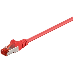 Goobay 92458 Câble patch CAT 6 S/FTP (PiMF) Rouge pas cher