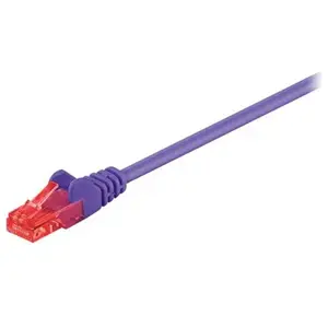 Goobay Wentronic CAT 6 Câble de Liaison, U/UTP, Violet, 7.5 m Longueur pas cher