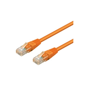 Goobay 95280 CAT 6 Câble de Liaison, U/UTP, Orange, 5 m Longueur pas cher