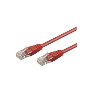 Goobay 95254 CAT 6 Câble de Liaison, U/UTP, Rouge, 0.25 m Longueur pas cher