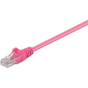 Wentronic goobay - Câble réseau - RJ-45 (M) pour RJ-45 (M) - 25 cm - UTP - CAT 5e - moulé, sans crochet - magenta pas cher