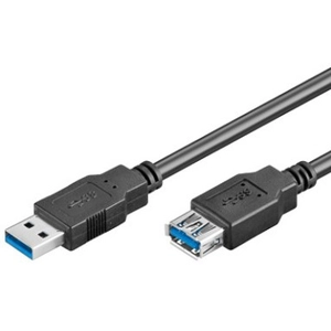 divers goobay - Rallonge de câble USB - USB type A (F) pour USB type A (M) - USB 3.0 - 1.8 m - noir pas cher