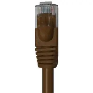 Wentronic Cat 6 Câble de liaison plat, u/utp, Marron foncé, 5 m (95897) - Goobay pas cher