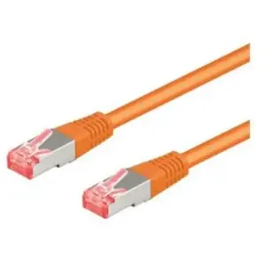 Wentronic Goobay 95582 CAT 6 Câble de Liaison, S/FTP (PiMF), Orange, 1.5 m Longueur pas cher