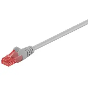 Goobay 95662 CAT 6 Câble de Liaison, U/UTP, Gris, 25 m Longueur pas cher