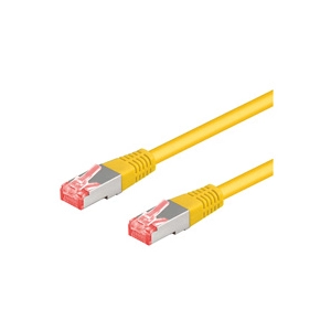 Goobay Wentronic S/FTP CAT6a 10 Gigabit netwerkkabel / geel - LSZH - 1,5 meter pas cher