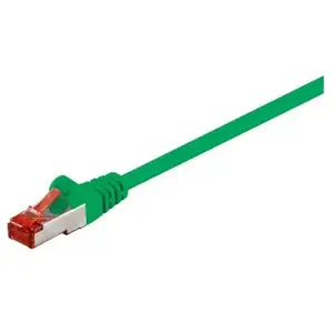 Goobay 95484 CAT 6 Câble de Liaison, S/FTP (PiMF), Vert, 10 m Longueur pas cher