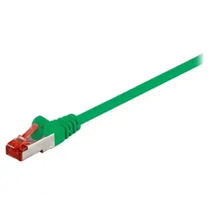 Wentronic Goobay 95454 CAT 6 Câble de Liaison, S/FTP (PiMF), Vert, 0.25 m Longueur pas cher