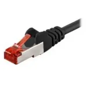 Wentronic Electronic Components Handels Câble réseau RJ45 Cat. 6 SSTP Noir - 3m